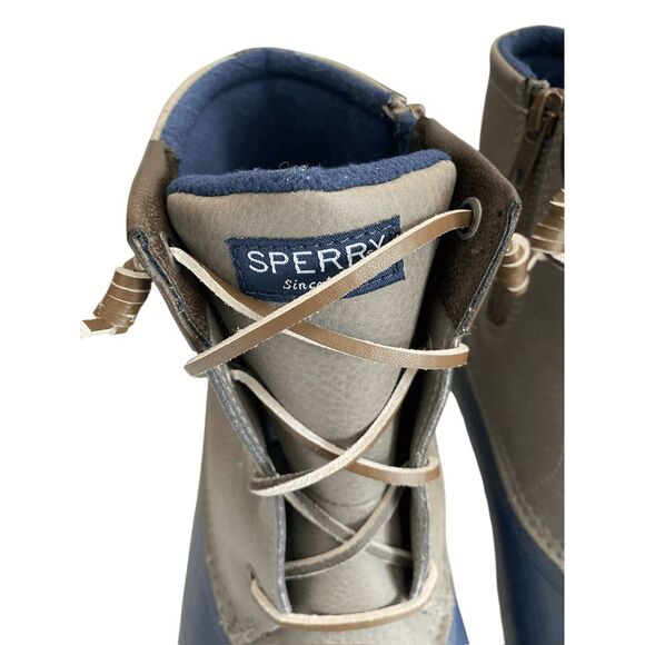 New Sperry Women's Rainboots Syren Gulf Ankle Duck Boots Grey Rubber 10 STS80525 - Picture 4 of 9